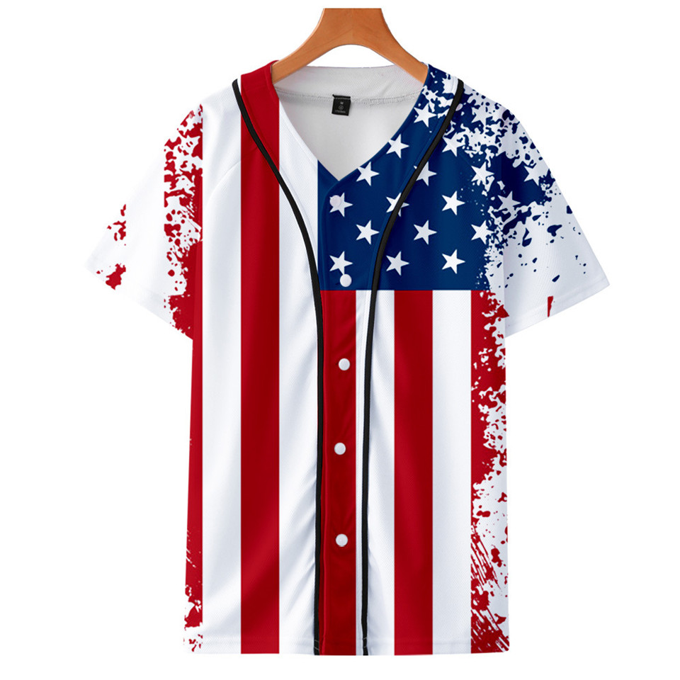 Streetwear Brand In Usa - USA National Flag Skull Eagle Baseball