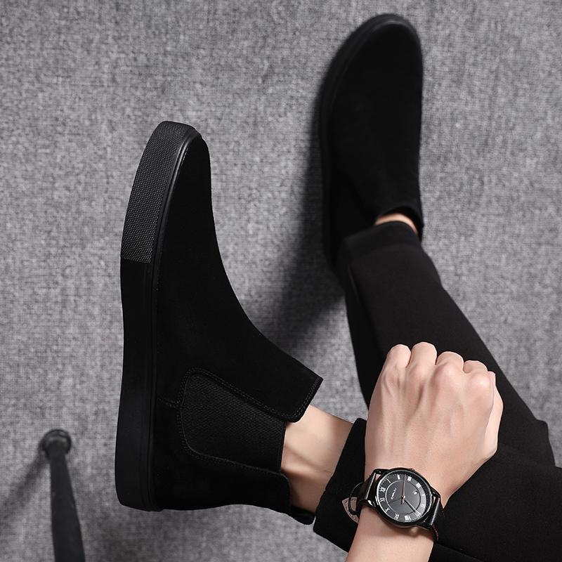 Streetwear Brand Shoes - famous brand men casual chelsea boots