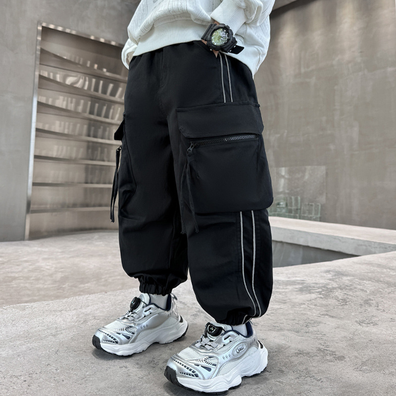 Boys Cargo Pants Large Pocket  - đánh giá và giá Streetwear Outdoor Brand