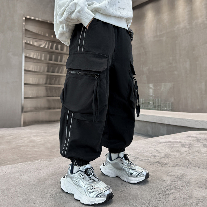 Boys Cargo Pants Large Pocket  - đánh giá và giá Streetwear Outdoor Brand