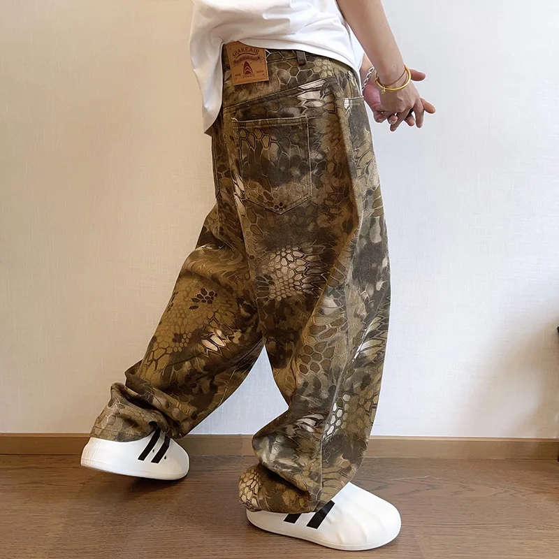 New Men Chic Snake Print Stree - đánh giá và giá Streetwear Brand Graphic Designer